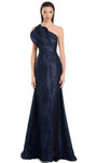 Alexander by Daymor 3067S25 Textured One Shoulder Strap Gown