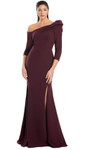 Alexander by Daymor 3069S25 Asymmetric Quarter Sleeves Gown