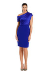 Alexander by Daymor 3083SHORTS25 Pleated Knee Length Dress