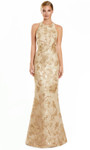 Alexander by Daymor 3101F25 Embellished Halter Neck Gown