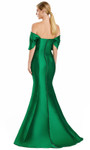 Alexander by Daymor 3103F25 Off Shoulder Draped Sleeve Gown