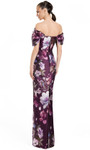 Alexander by Daymor 3104F25 Floral Short Puff Sleeves Gown