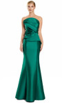Alexander by Daymor 3108F25 Floral Accent Strapless Gown