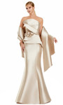 Alexander by Daymor 3108F25 Floral Accent Strapless Gown