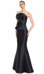 Alexander by Daymor 3108F25 Floral Accent Strapless Gown