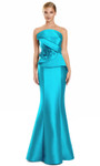 Alexander by Daymor 3108F25 Floral Accent Strapless Gown