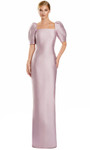 Alexander by Daymor 3111F25 Square Neck Puff Sleeve Gown