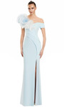 Alexander by Daymor 3122F25 Ruffled Off Shoulder Sheath Gown