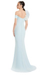 Alexander by Daymor 3122F25 Ruffled Off Shoulder Sheath Gown