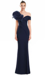 Alexander by Daymor 3122F25 Ruffled Off Shoulder Sheath Gown
