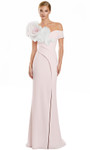 Alexander by Daymor 3122F25 Ruffled Off Shoulder Sheath Gown