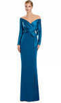 Alexander by Daymor 3133F25 Off Shoulder Long Sleeve Gown