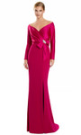 Alexander by Daymor 3133F25 Off Shoulder Long Sleeve Gown