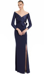 Alexander by Daymor 3133F25 Off Shoulder Long Sleeve Gown