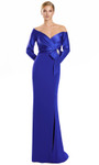 Alexander by Daymor 3133F25 Off Shoulder Long Sleeve Gown
