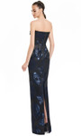 Alexander by Daymor 3135F25 3D Floral Pattern Strapless Gown