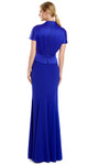 Alexander by Daymor 3141F25 V-Neck Short Sleeve Long Gown