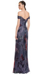 Alexander by Daymor 3146F25 Floral Print Off Shoulder Gown