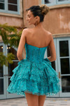 Portia and Scarlett XO213 Sequin Tulle Strapless Mini Dress