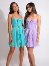 Portia and Scarlett XO214 Chiffon Strapless Cocktail Dress