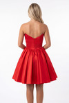Portia and Scarlett XO215 Lace Satin Strapless Mini Dress