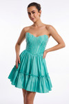 Portia and Scarlett XO216 Taffeta Strapless Cocktail Dress