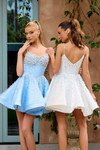 Portia and Scarlett PS26701 Satin Sleeveless Mini Dress