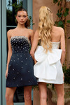 Portia and Scarlett PS26717 Satin Strapless Mini Dress