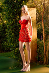 Portia and Scarlett PS26739 Beaded Strapless Short Dress
