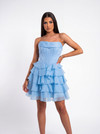 Portia and Scarlett PS26749 Chiffon Strapless Short Dress