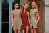 Portia and Scarlett PS26803C Beaded Sequins Short Dress