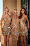 Portia and Scarlett PS26812C Beaded Halter Neck Short Dress
