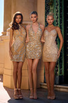 Portia and Scarlett PS26812C Beaded Halter Neck Short Dress