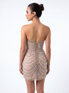 Portia and Scarlett PS26841C Beaded Strapless Short Dress