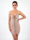 Portia and Scarlett PS26841C Beaded Strapless Short Dress