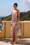 Portia and Scarlett PS26854C Beaded Strapless Fitted Dress