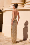 Portia and Scarlett PS26854C Beaded Strapless Fitted Dress