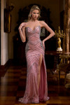 Portia and Scarlett PS26860C Beaded V-Neck Strapless Dress