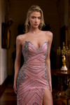 Portia and Scarlett PS26860C Beaded V-Neck Strapless Dress