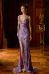 Portia and Scarlett PS26862C Beaded Sequins V-Neck Dress
