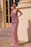 Portia and Scarlett PS26863C Beaded Strapless Slit Dress