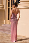 Portia and Scarlett PS26863C Beaded Strapless Slit Dress
