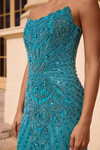 Portia and Scarlett PS26863C Beaded Strapless Slit Dress