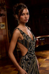 Portia and Scarlett PS26869C Beaded V-Neck Sleeveless Dress