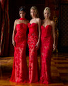 Portia and Scarlett PS26900E Beaded Strapless Fitted Dress