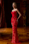 Portia and Scarlett PS26903E Beaded Strapless Fitted Dress
