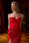 Portia and Scarlett PS26903E Beaded Strapless Fitted Dress