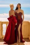 Portia and Scarlett PS26904E Novelty Satin Strapless Dress
