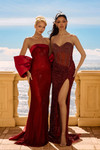 Portia and Scarlett PS26904E Novelty Satin Strapless Dress