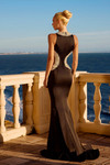 Portia and Scarlett PS26906E Beaded High-Neck Fitted Dress